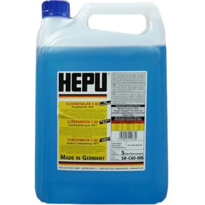 Течност за чистачки HEPU -60°C 5 л.