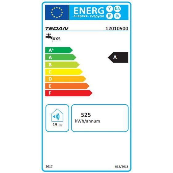 Бойлер TEDAN Mini Pro Inox 10 литра, под мивка, неръждаем, 2 kW