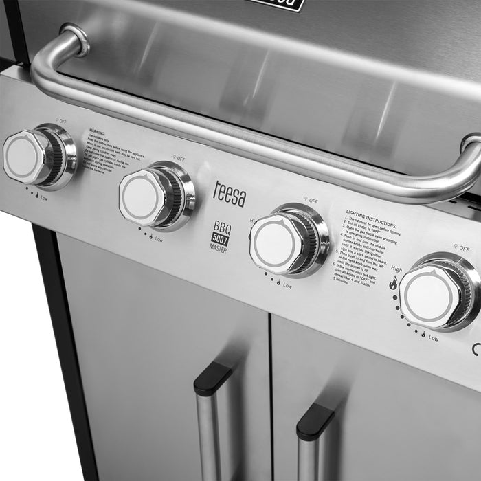Газова скара TEESA BBQ 5007 с 5 горелки TSA0251