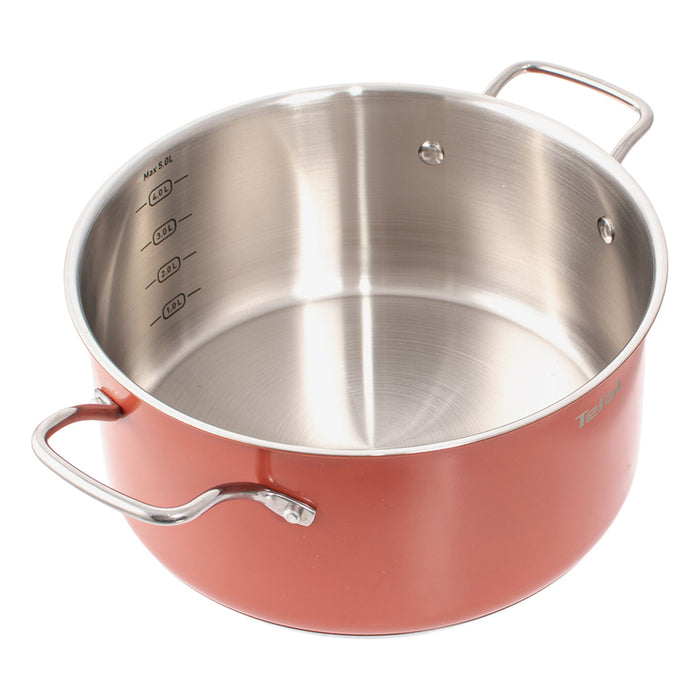 ТЕНДЖЕРА С КАПАК 24CM SENSATION ORANGE TEFAL