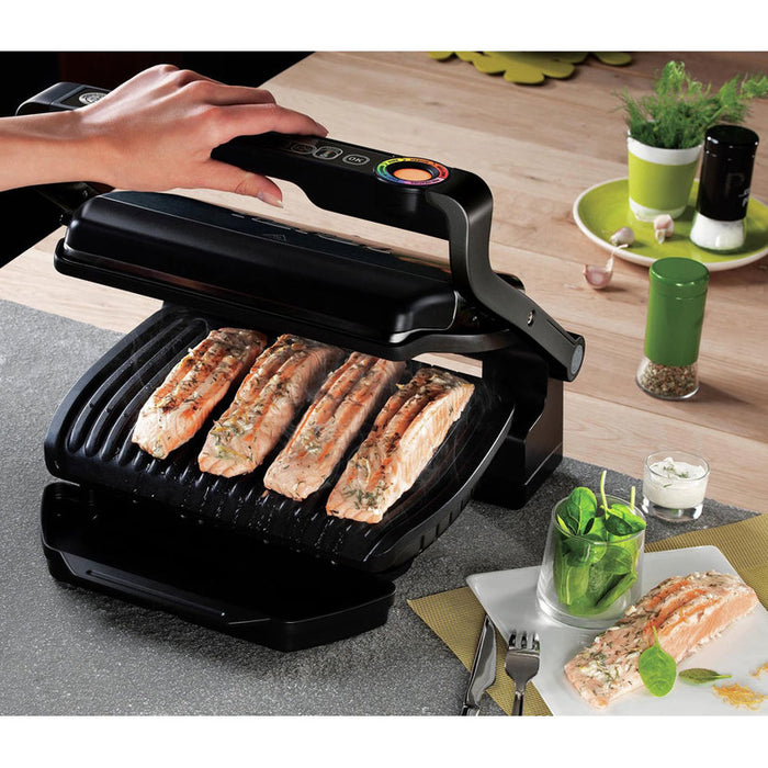 ГРИЛ TEFAL GC712834 OPTIGRILL+ BLK АВТОМАТИЧНИ ПРОГРАМИ, ЧЕРЕН, 2000 W