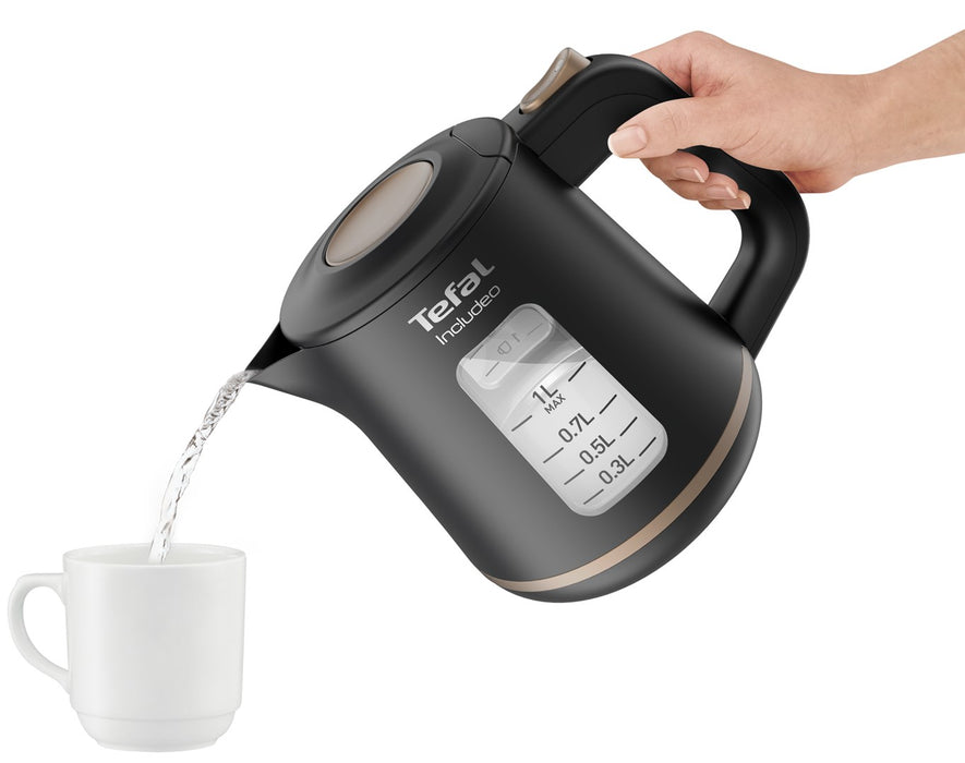 Електрическа кана Tefal Includeo KI5338 1 L 2400 W Черна