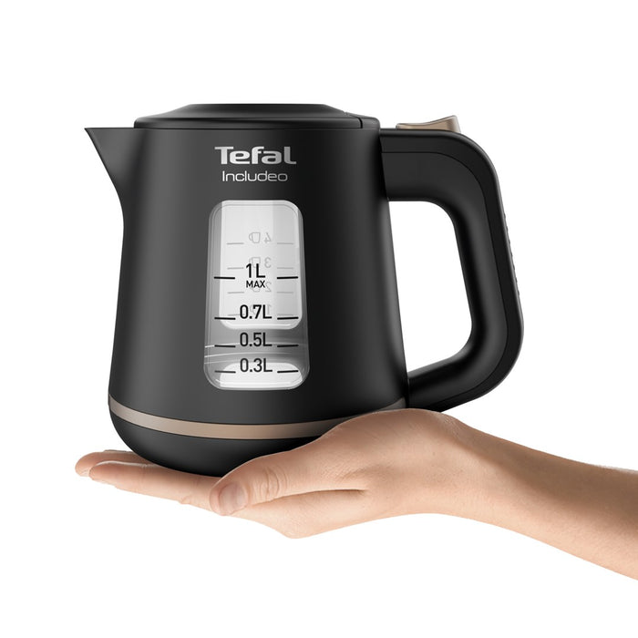 Електрическа кана Tefal Includeo KI5338 1 L 2400 W Черна