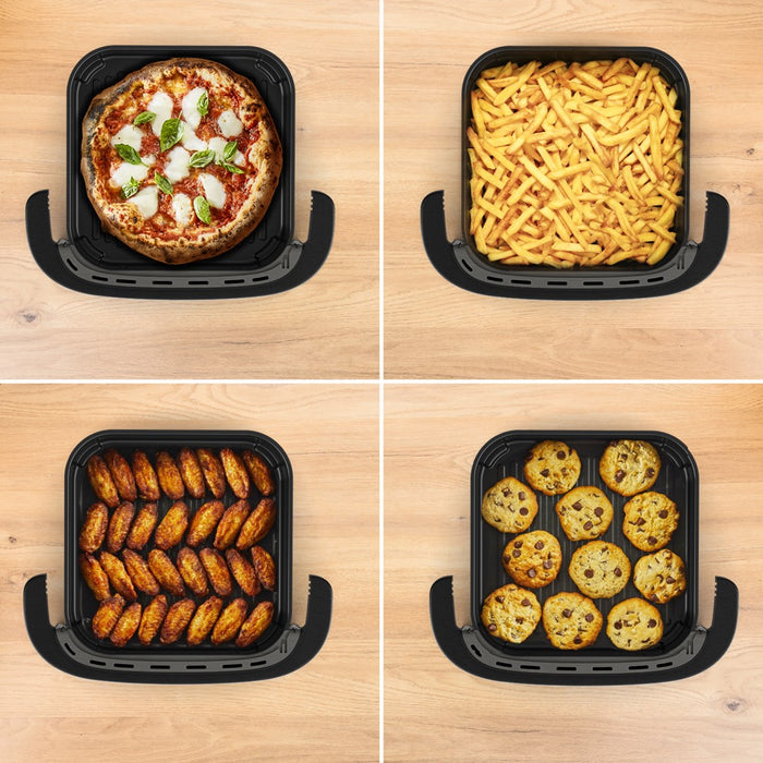 Фритюрник Tefal Easy Fry XL Surface FW4018E0, единичен, самостоятелен, 2200 W, фритюрник с горещ въздух, черен