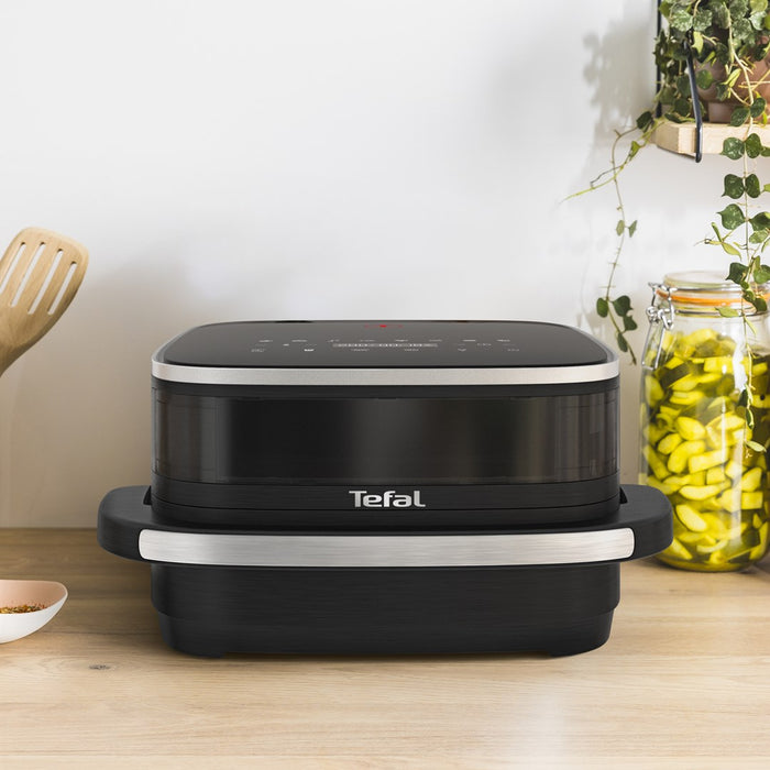 Фритюрник Tefal Easy Fry XL Surface FW4018E0, единичен, самостоятелен, 2200 W, фритюрник с горещ въздух, черен