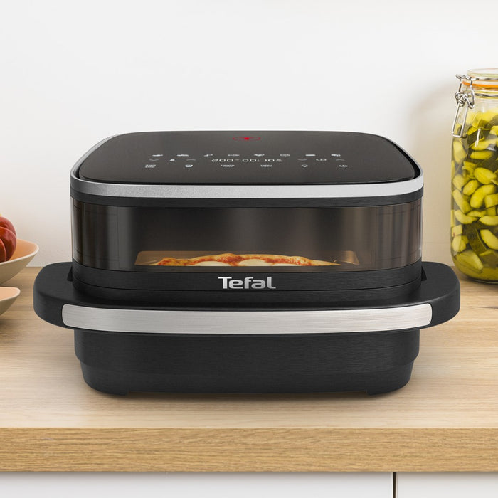 Фритюрник Tefal Easy Fry XL Surface FW4018E0, единичен, самостоятелен, 2200 W, фритюрник с горещ въздух, черен
