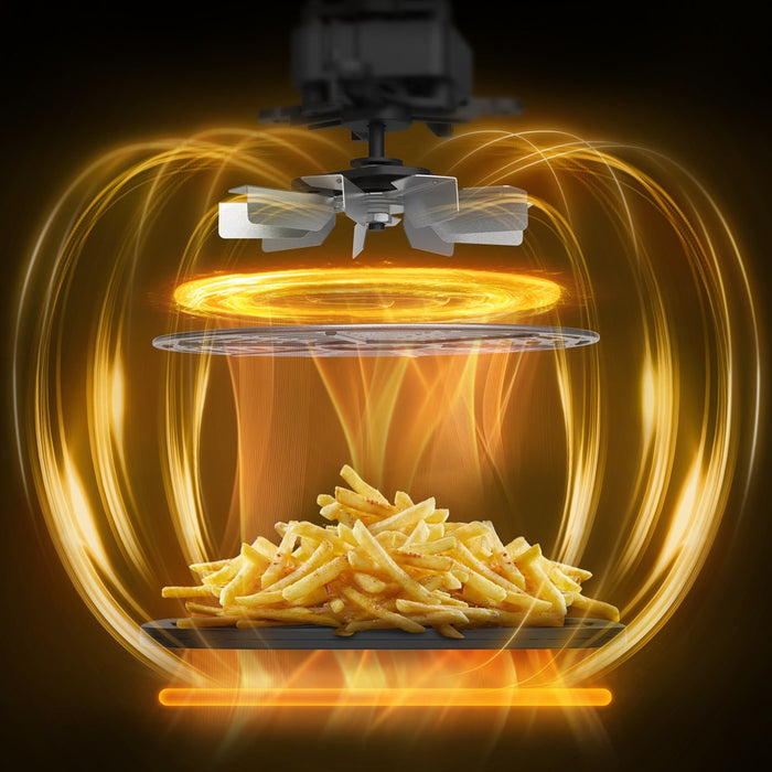 Фритюрник Tefal Easy Fry XL Surface FW4018E0, единичен, самостоятелен, 2200 W, фритюрник с горещ въздух, черен