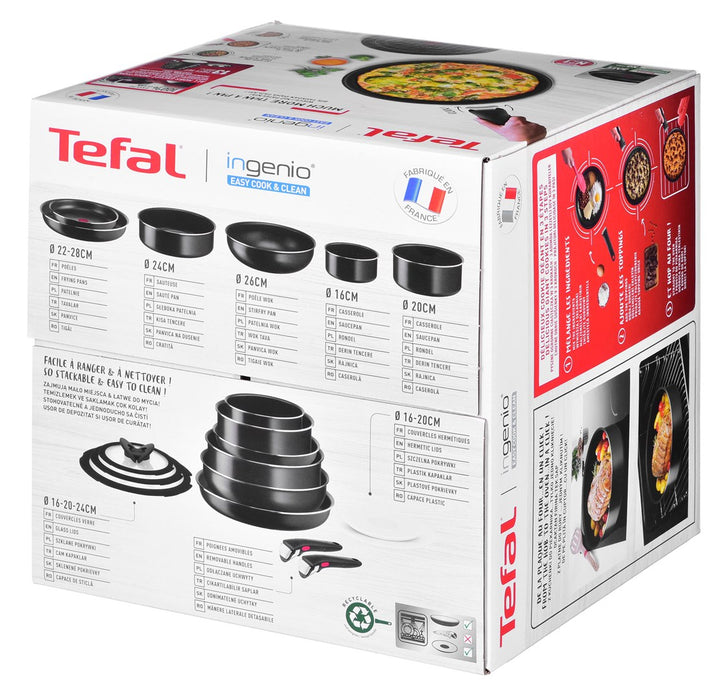 Комплект тенджери от 13 части TEFAL Ingenio Easy Cook Clean