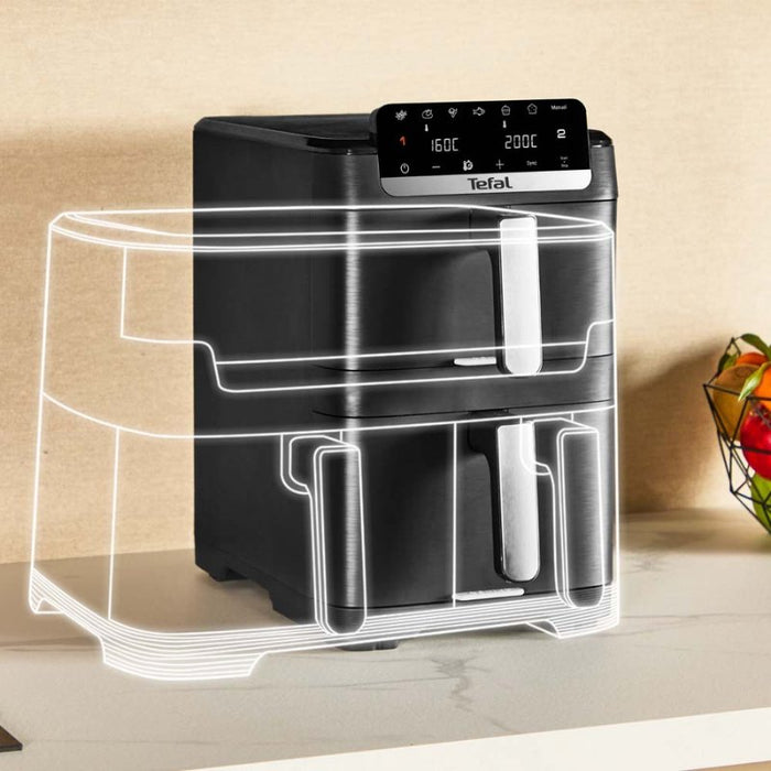 Уред за здравословно готвене Tefal EY7568E0 Crispy Stack
