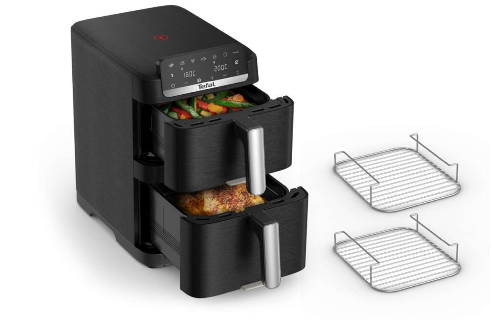 Tefal EY7568E0 Crispy Stack Af Genius+Acc Черен