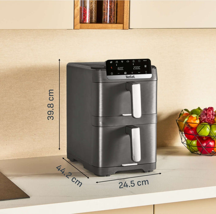 Tefal EY7568E0 Crispy Stack Af Genius+Acc Черен