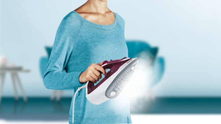 Iron, Tefal FV2835E0, Express Steam, purple, 2400W, 35g/min, shot 160g/min, AD, water tank 270 ml, Ceramic soleplate