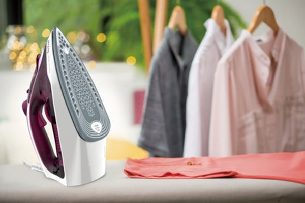 Iron, Tefal FV2835E0, Express Steam, purple, 2400W, 35g/min, shot 160g/min, AD, water tank 270 ml, Ceramic soleplate