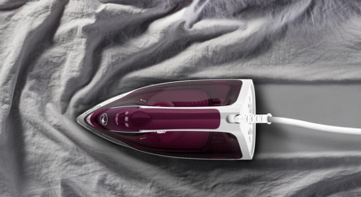 Iron, Tefal FV2835E0, Express Steam, purple, 2400W, 35g/min, shot 160g/min, AD, water tank 270 ml, Ceramic soleplate