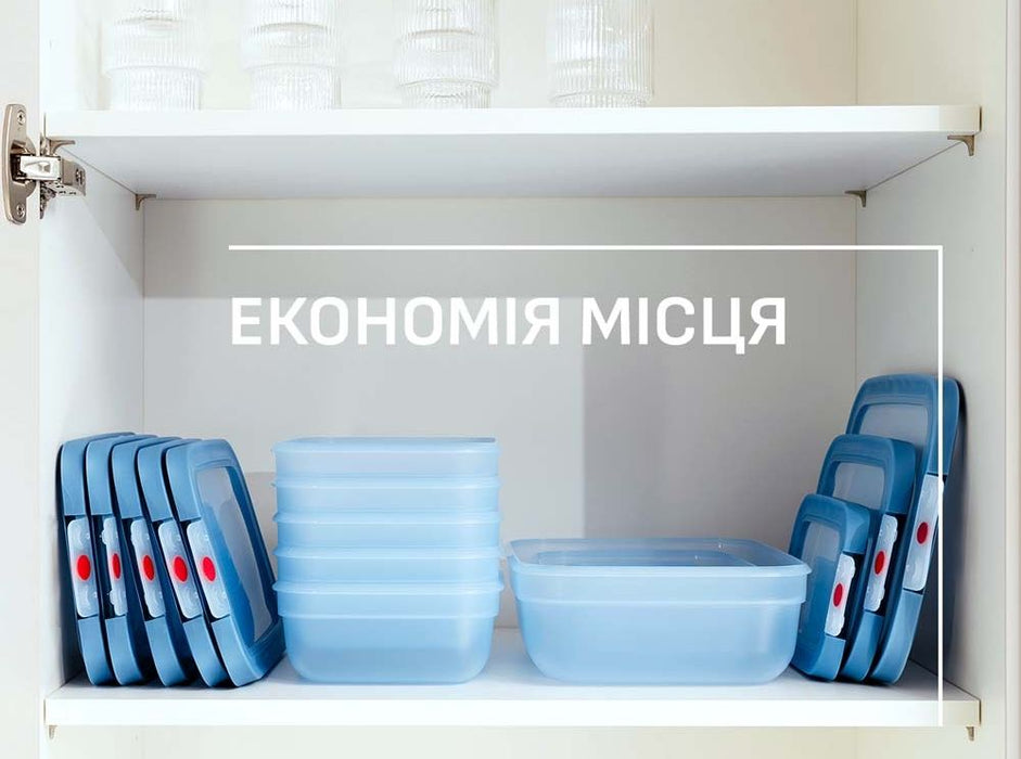 Кутия за храна Tefal - OneClick Re, 1.2 l, синя