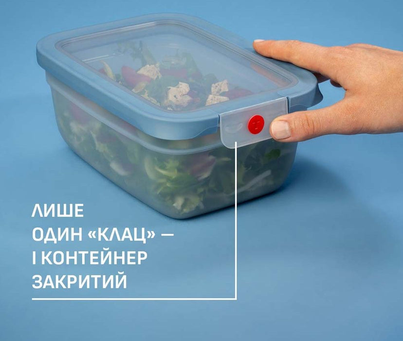 Кутия за храна Tefal - OneClick Re, 1.2 l, синя