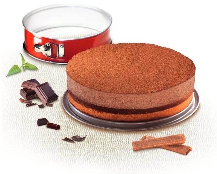 Разглобяема форма за печене Tefal - Spring27 Kser Std Delibake, 27 cm, червена