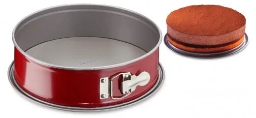 Разглобяема форма за печене Tefal - Spring27 Kser Std Delibake, 27 cm, червена