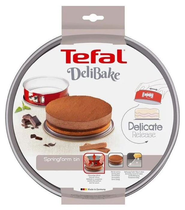 Разглобяема форма за печене Tefal - Spring27 Kser Std Delibake, 27 cm, червена