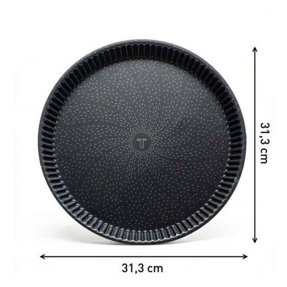 Tray, Tefal J5548402 Perfect bake Tart bords canneles 30cm