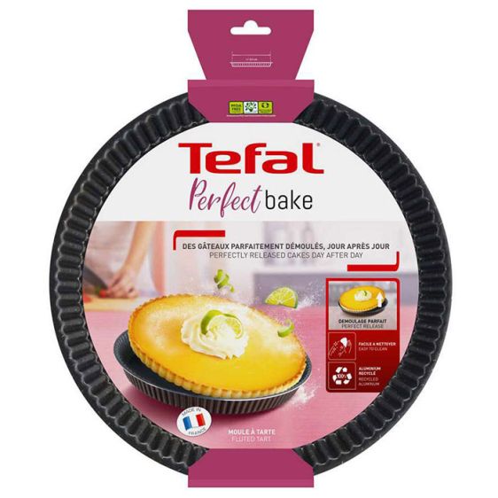 Tray, Tefal J5548402 Perfect bake Tart bords canneles 30cm