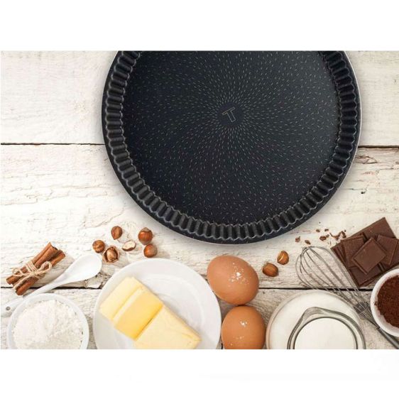 Tray, Tefal J5548402 Perfect bake Tart bords canneles 30cm