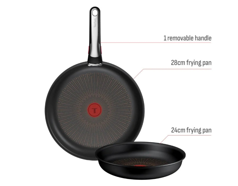 Tefal P0009553 Комплект от 3 части Excellence Plus G7 Черен