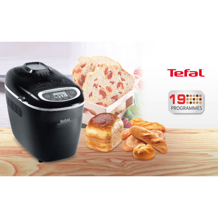 Bread maker, Tefal PF611838, Bread Maker, 1600W, Load 750/1000/1500 g, 19 Programs, 3 Levels of firing, black