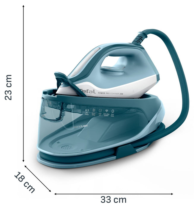 Парогенератор Tefal - Power Pro Compact 200 SV6212E0, 2400W, 1.7 l, син