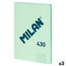 Тефтер Milan SERIE 1918 Зелен A4 48 Листи (3 броя)