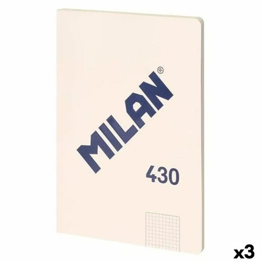 Тефтер Milan SERIE 1918 Бежов A4 48 Листи (3 броя)