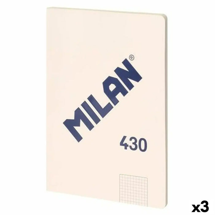 Тефтер Milan SERIE 1918 Бежов A4 48 Листи (3 броя)
