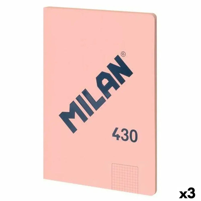 Тефтер Milan SERIE 1918 Розов A4 48 Листи (3 броя)
