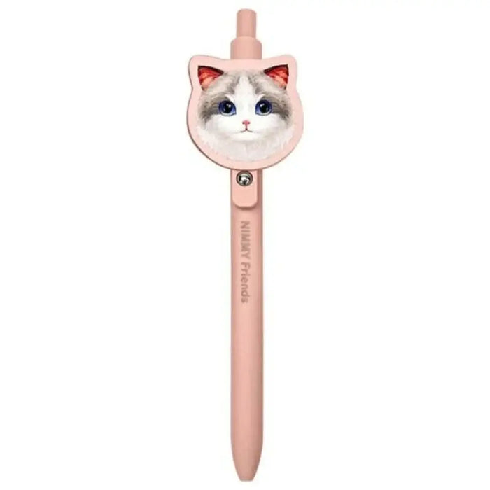 Тефтер Nimmy 2в1 + химикал розов комплект Big Eyed Pet 2.0