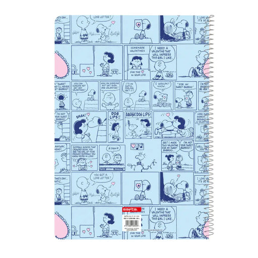Тефтер Snoopy Love Син A4 80 Листи