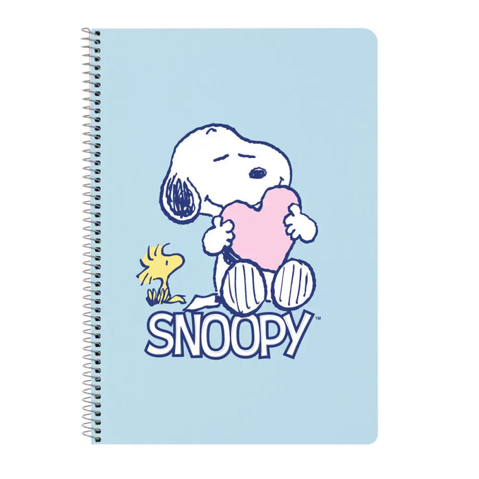 Тефтер Snoopy Love Син A4 80 Листи