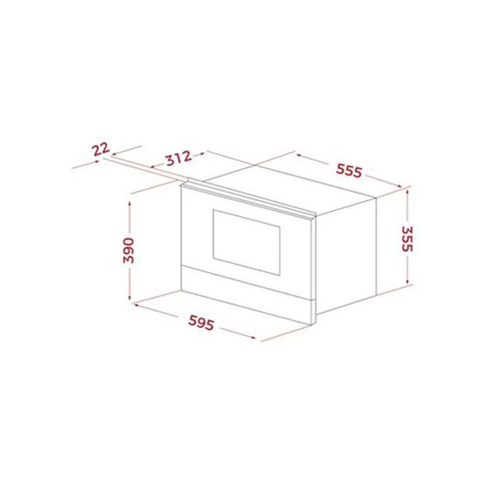Микровълнова фурна за вграждане TEKA ML 8220 BIS, Бяла