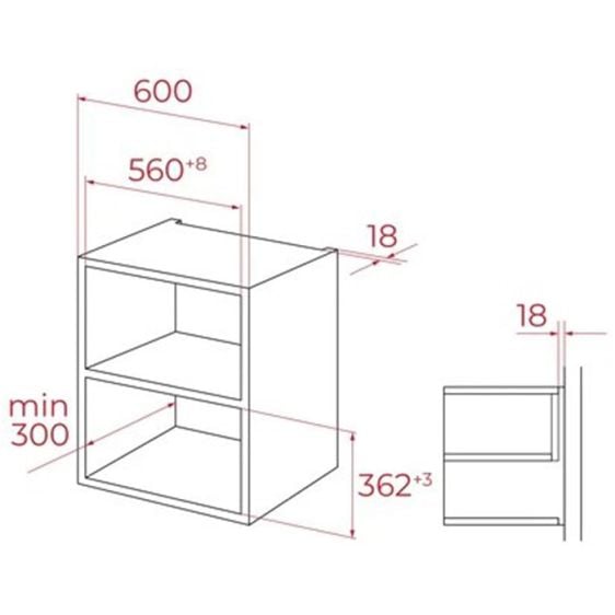 Микровълнова фурна за вграждане TEKA MLEG 820 FI FBK, Черна