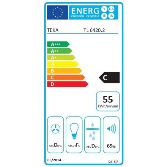 Абсорбатор за вграждане TEKA TL 6420.2 инокс, 360 м³/ч, 60 см 113080008