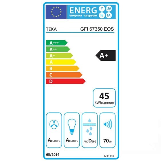 Абсорбатор за вграждане TEKA INTEGRA GFI 67350 EOS инокс, 746 м³/ч, 60 см, 113110002