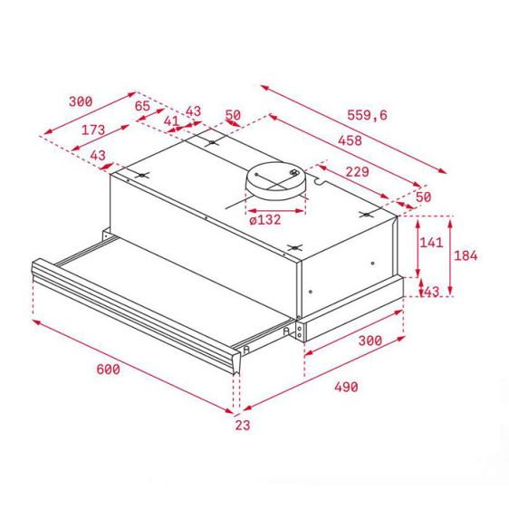 Абсорбатор за вграждане TEKA CNL 6415 PLUS инокс, 385 м³/ч 40436820