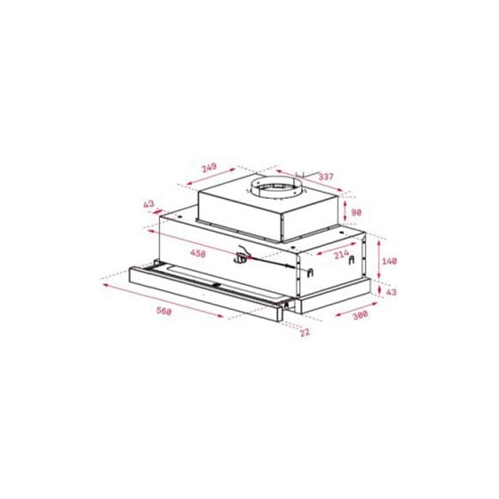 Абсорбатор за вграждане TEKA CNL 6815 PLUS, 730 м³/ч, 60 см, 40436840
