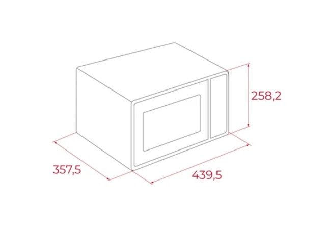 Teka MW FS20 WH Микровълнова фурна 20 л 700 W Черен, Бял