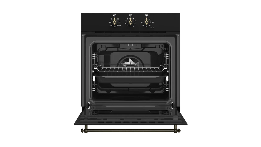 Фурна за вграждане Teka HRB 6100 АНТРАЦИТ/МЕСИНГ Е.2010.АН , Механично , 70 , А
