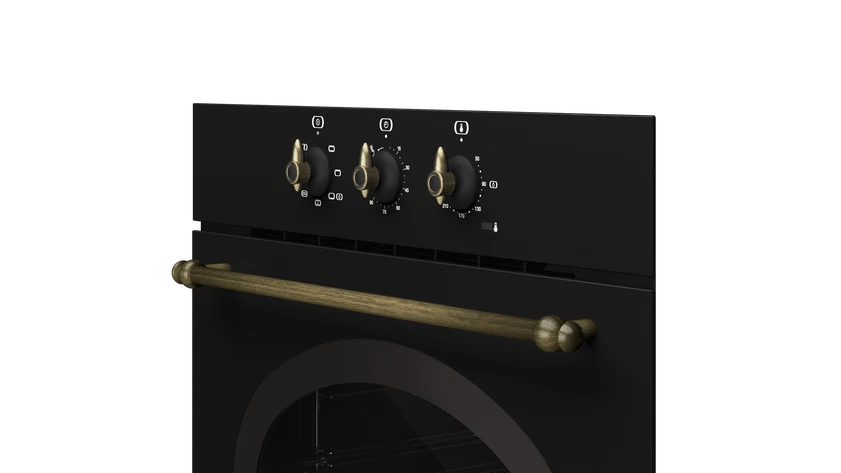 Фурна за вграждане Teka HRB 6100 АНТРАЦИТ/МЕСИНГ Е.2010.АН , Механично , 70 , А