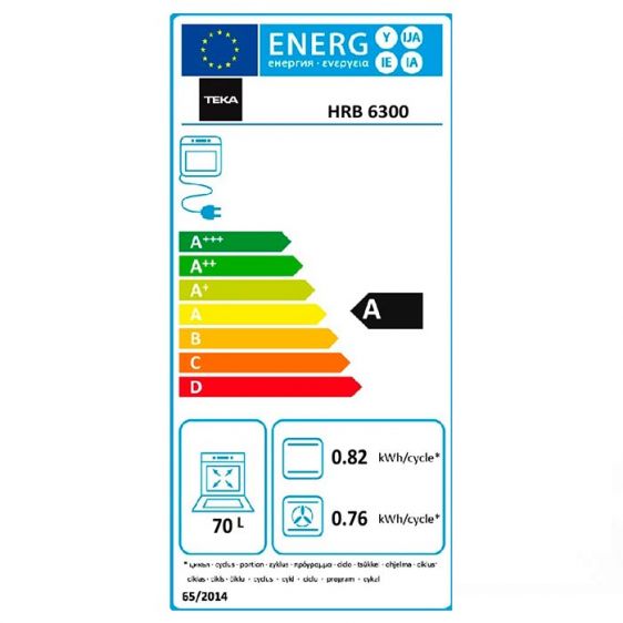 Фурна за вграждане TEKA HRB 6300 антрацит / месинг