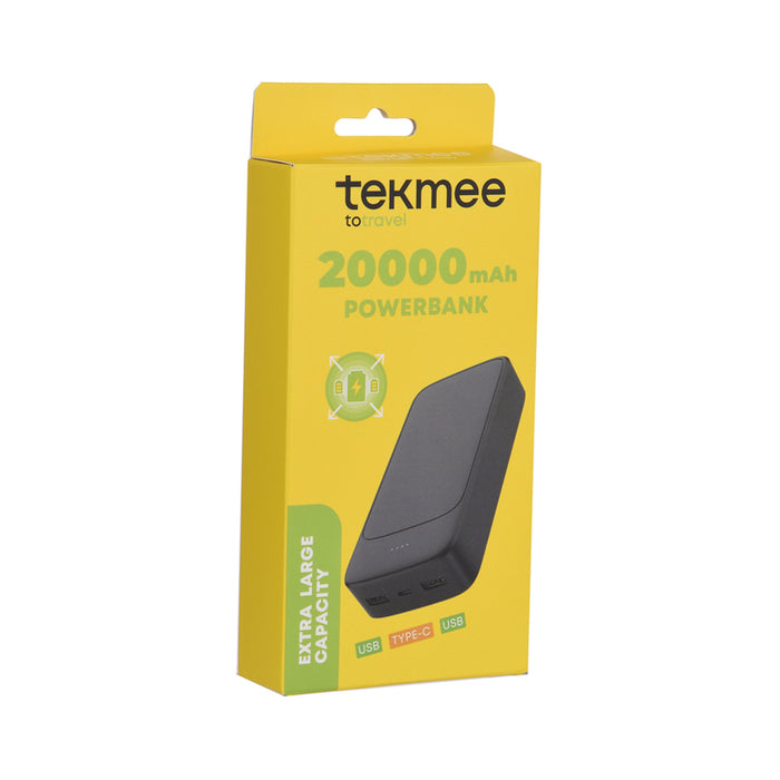ВЪНШНА БАТЕРИЯ 20000MAH USB-C TEKMEE