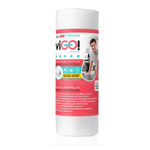 ТЕКСТИЛНА КЪРПА НА РОЛКА БЯЛА 50 БР. PREMIUM VIGO