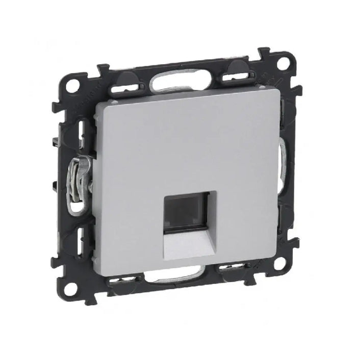 ТЕЛЕФОННА РОЗЕТКА RJ 11 VALENA LIFE LEGRAND - АЛУМИНИЙ