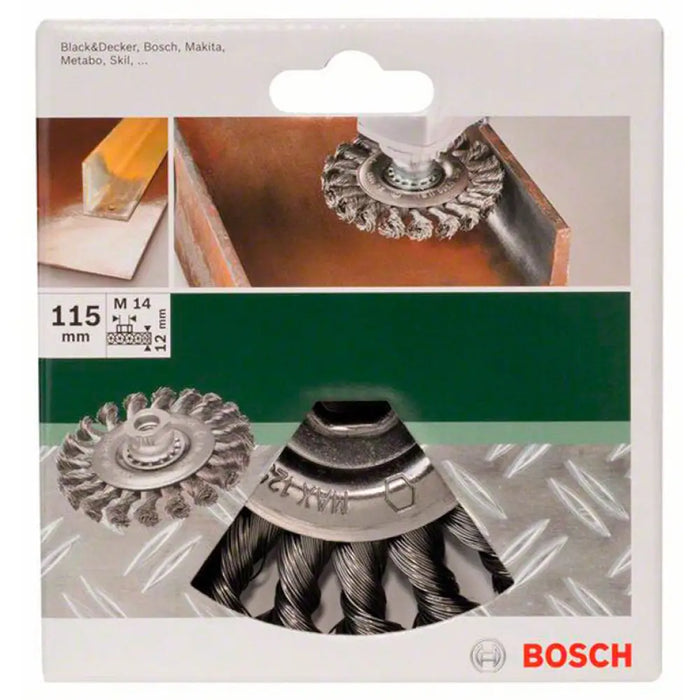 ТЕЛЕНА ЧЕТКА ЗА ЪГЛОШЛАЙФ BOSCH 115 мм